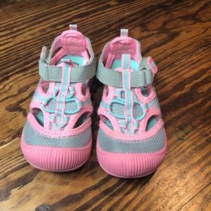 OshKosh Pink Silver Shoes Toddler 7